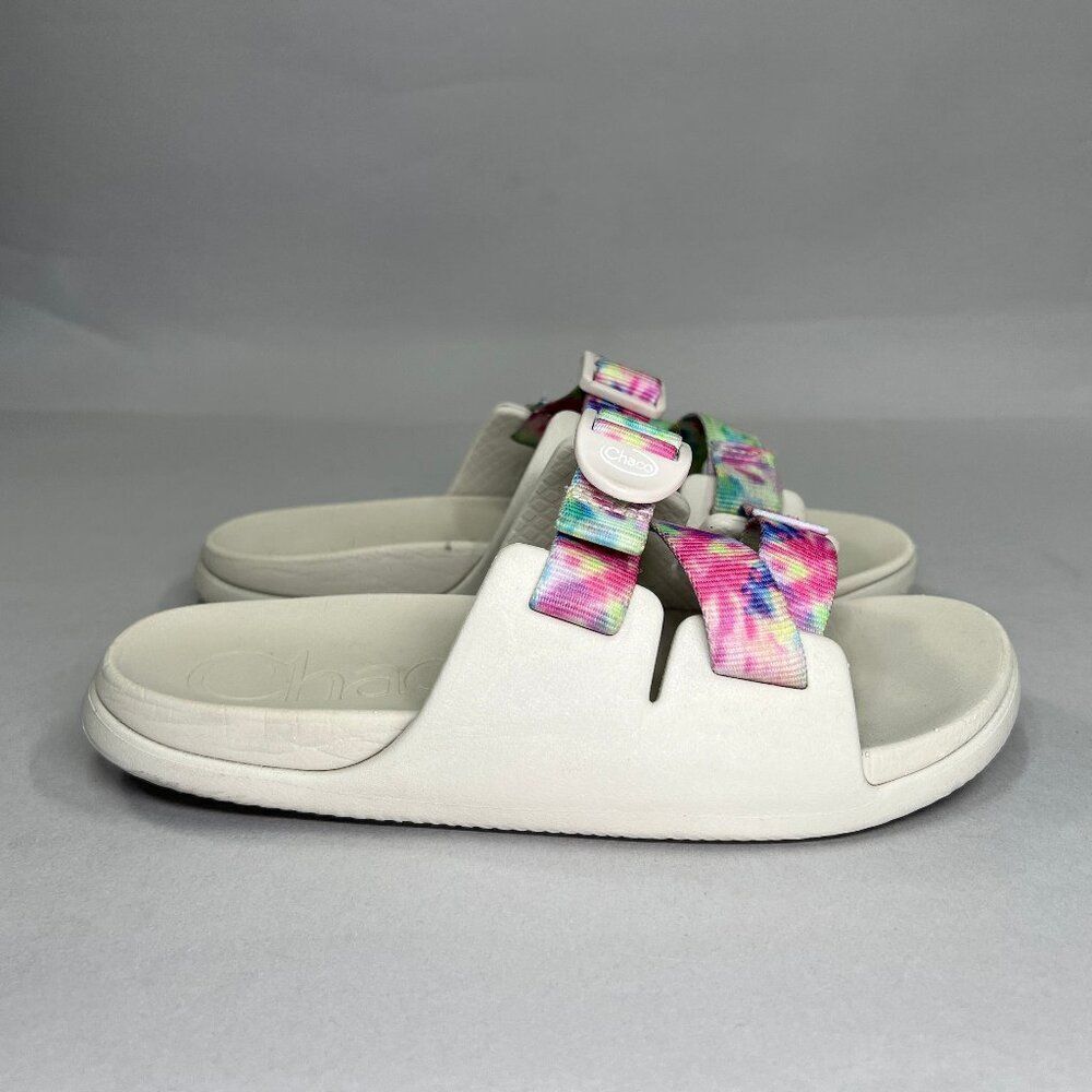 Chaco Girl's Size 2 Chillos Light Tie Dye Slide Sandals